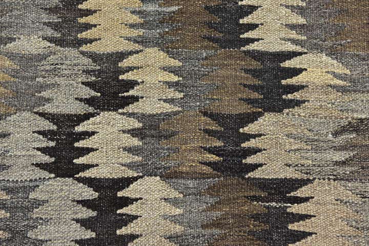 5' 8 x 8' 2 Hand Woven Kilim Modern Wool Rug