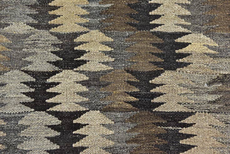 Detail image of 5' 8 x 8' 2 Hand Woven Kilim Modern Wool Rug