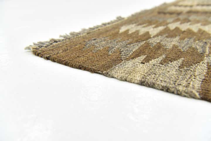 5' 8 x 8' 2 Hand Woven Kilim Modern Wool Rug