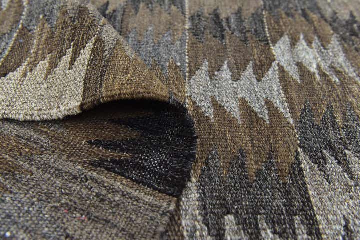5' 8 x 8' 2 Hand Woven Kilim Modern Wool Rug