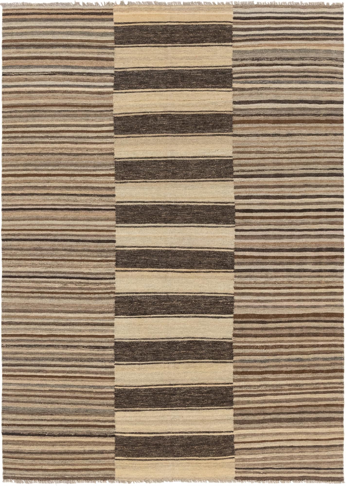 5' 5 x 7' 9 Hand Woven Kilim Modern Wool Rug