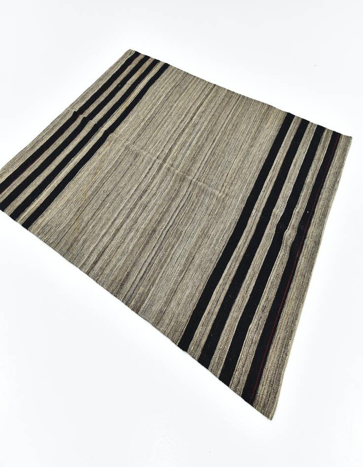 Detail image of 5' 10 x 7' 6  Hand Woven Kilim Modern Wool Rug