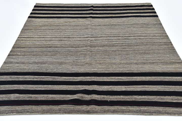 5' 10 x 7' 6 Hand Woven Kilim Modern Wool Rug