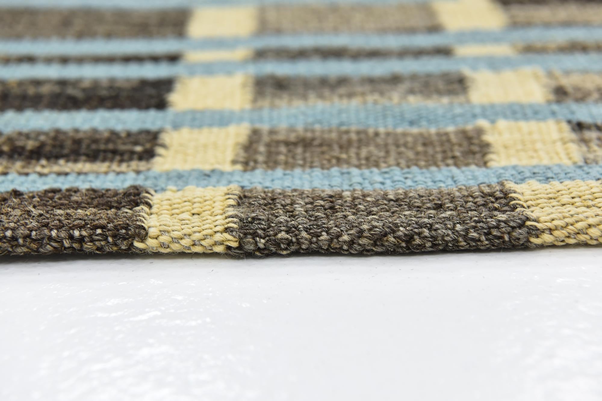 5' 6 x 8' Hand Woven Kilim Modern Wool Rug