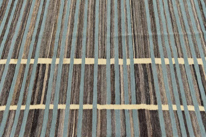 5' 9 x 8' 3 Hand Woven Kilim Modern Wool Rug