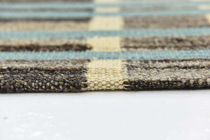 5' 9 x 8' 3 Hand Woven Kilim Modern Wool Rug