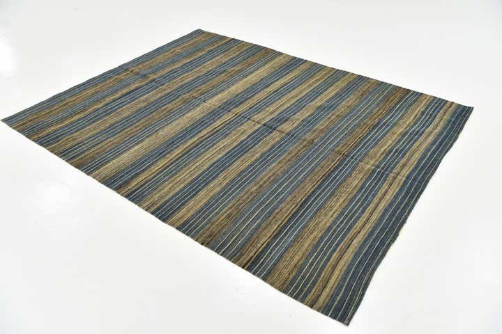 5' 10 x 7' 7 Hand Woven Kilim Modern Wool Rug