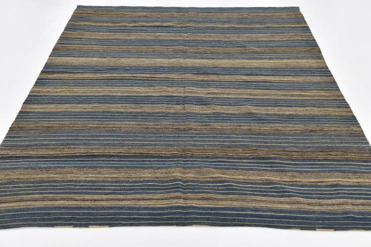 Detail image of 5' 10 x 7' 7 Hand Woven Kilim Modern Wool Rug