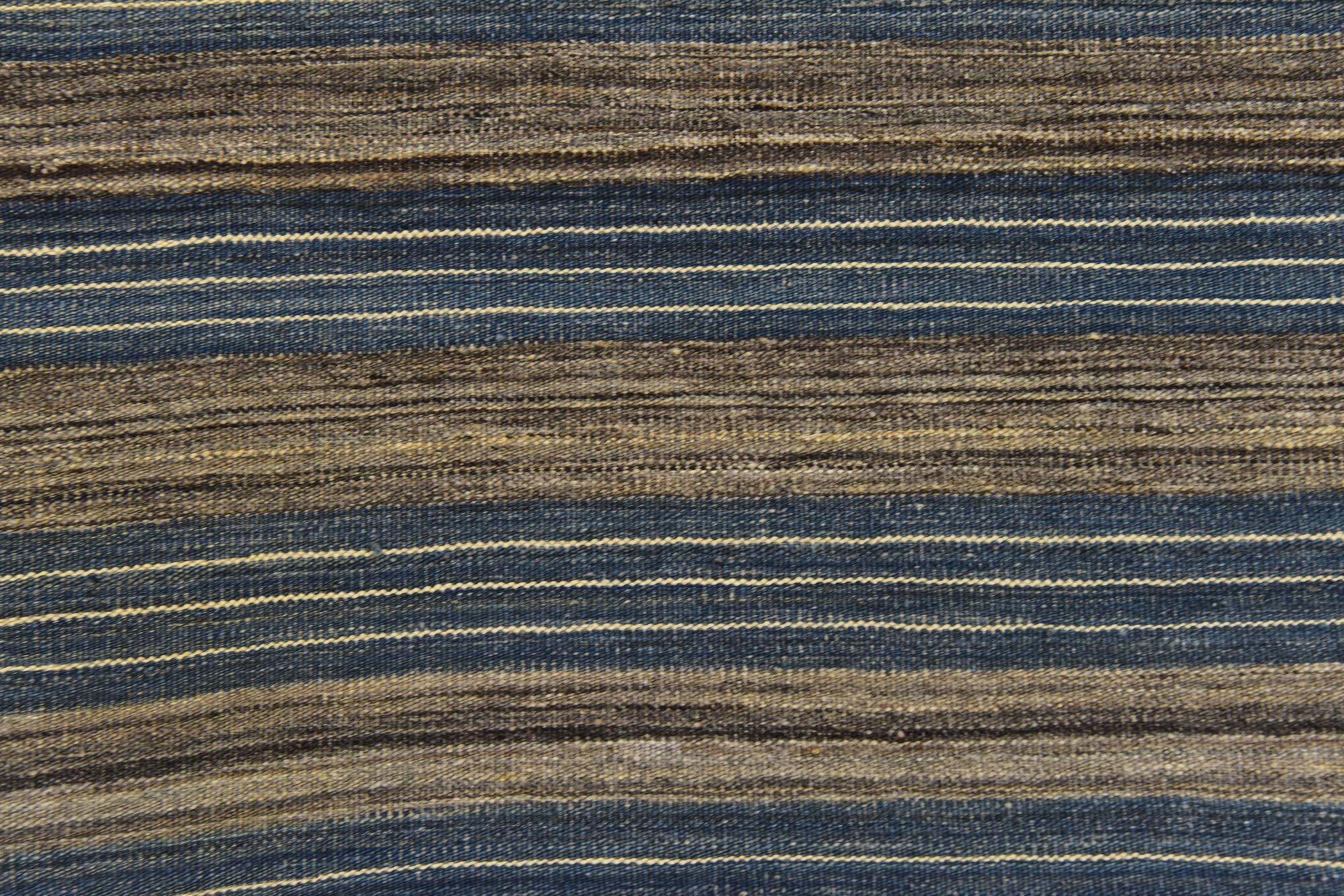 5' 10 x 7' 7 Hand Woven Kilim Modern Wool Rug