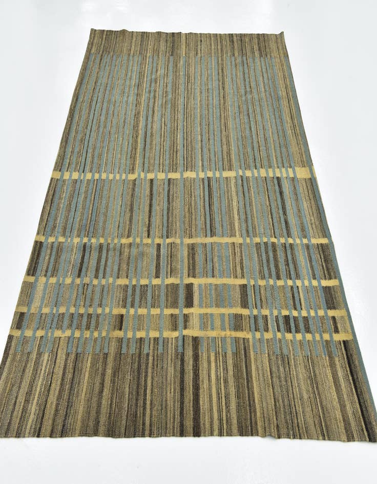Detail image of 5' 6 x 7' 10  Hand Woven Kilim Modern Wool Rug