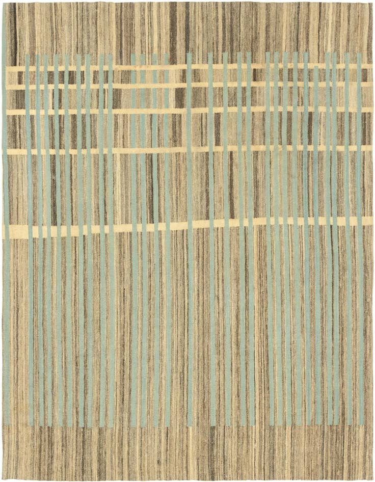 Detail image of 5' 6 x 7' 10 Hand Woven Kilim Modern Wool Rug