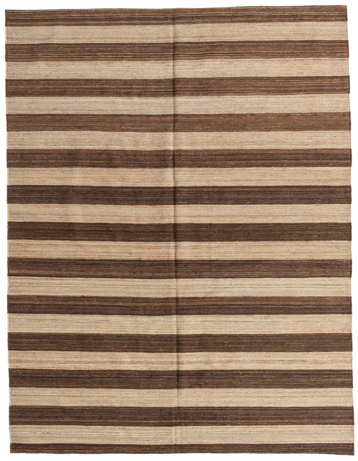 Detail image of 6' 5 x 11' 9 Hand Woven Kilim Modern Wool Rug