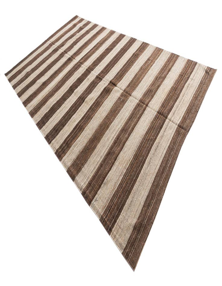 Detail image of 6' 8 x 11' 9  Hand Woven Kilim Modern Wool Rug