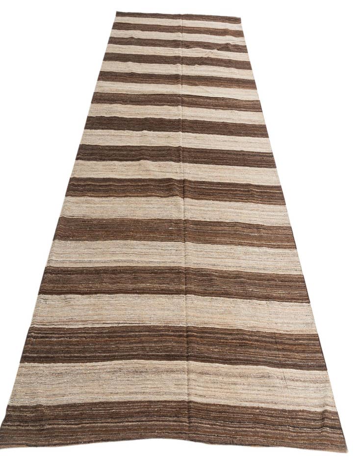 Detail image of 6' 8 x 11' 9  Hand Woven Kilim Modern Wool Rug