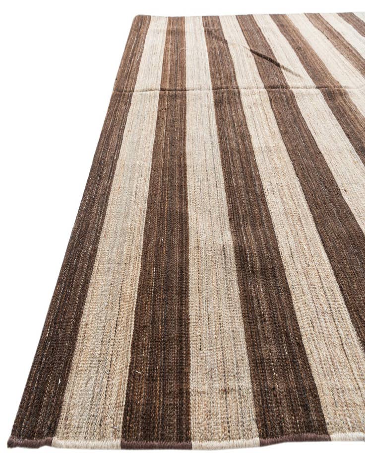 Detail image of 6' 8 x 11' 9  Hand Woven Kilim Modern Wool Rug