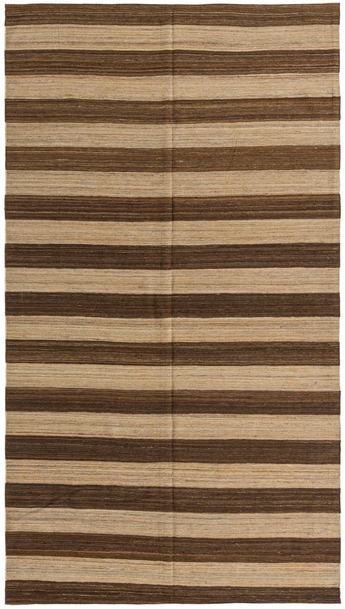 6' 8 x 11' 9 Hand Woven Kilim Modern Wool Rug