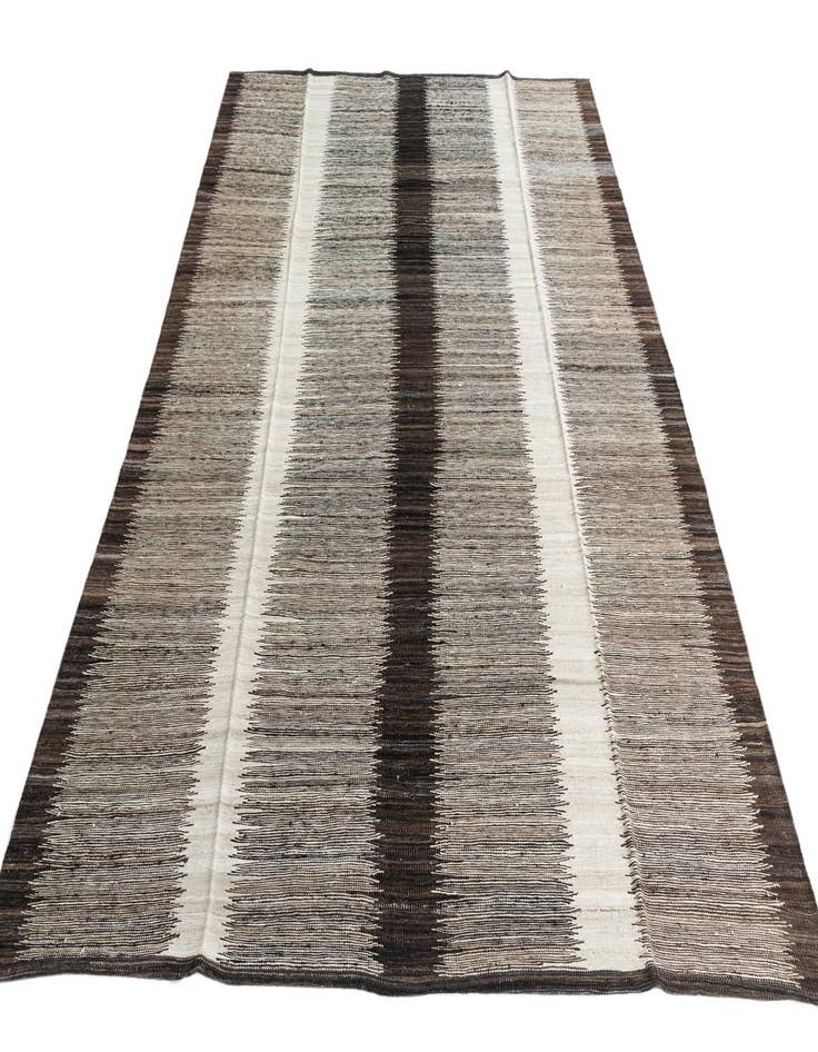 Detail image of 6' 10 x 9' 3  Hand Woven Kilim Modern Wool Rug