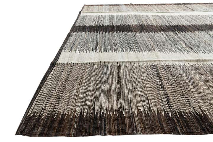 6' 10 x 9' 3 Hand Woven Kilim Modern Wool Rug