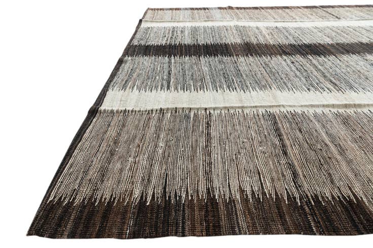 Detail image of 6' 10 x 9' 3 Hand Woven Kilim Modern Wool Rug