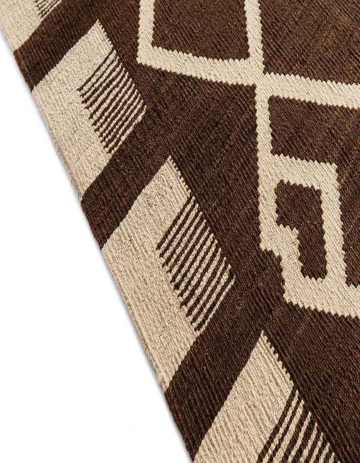 Detail image of 8' 8 x 11' 7  Hand Woven Kilim Modern Wool Rug