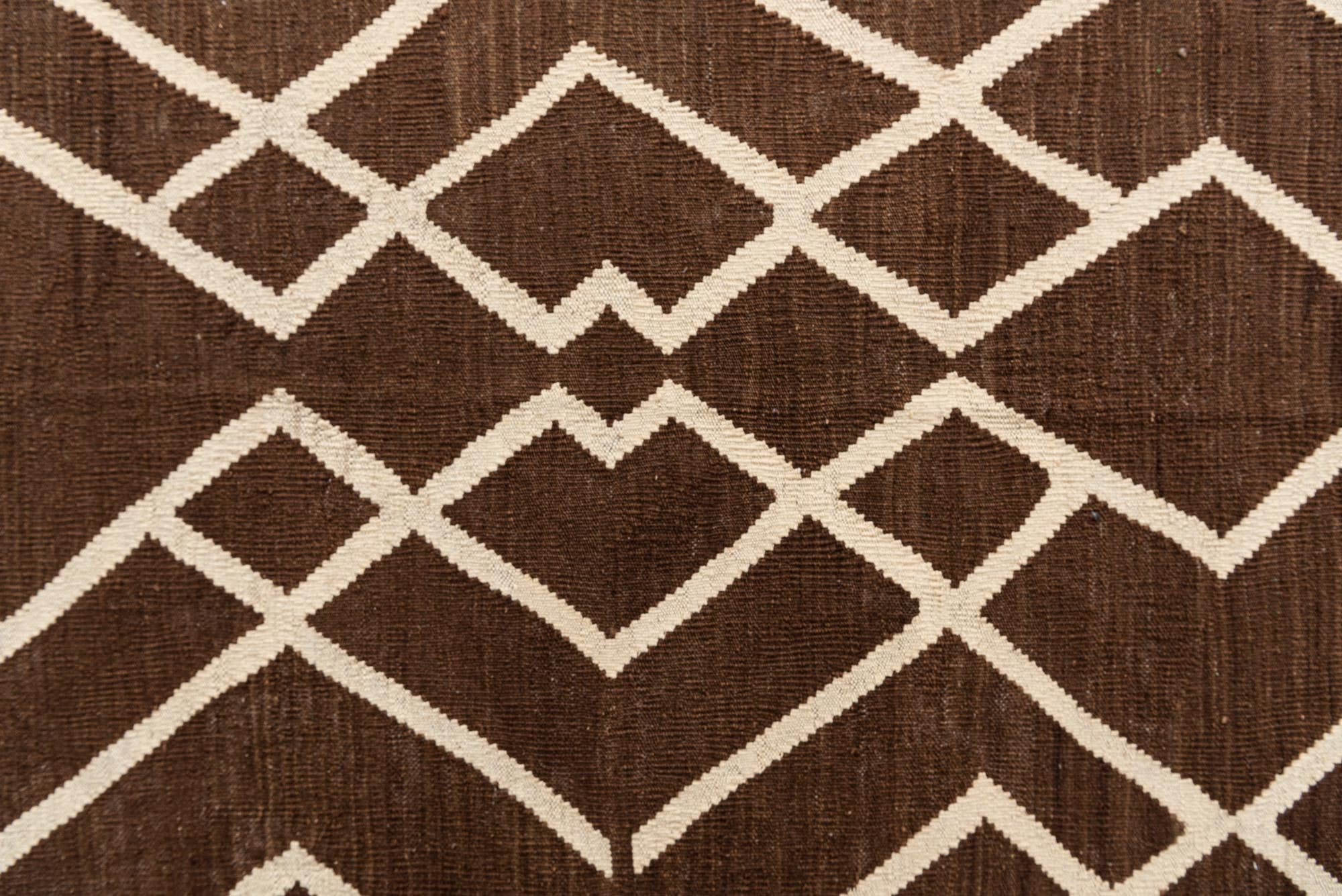 8' 8 x 11' 7 Hand Woven Kilim Modern Wool Rug
