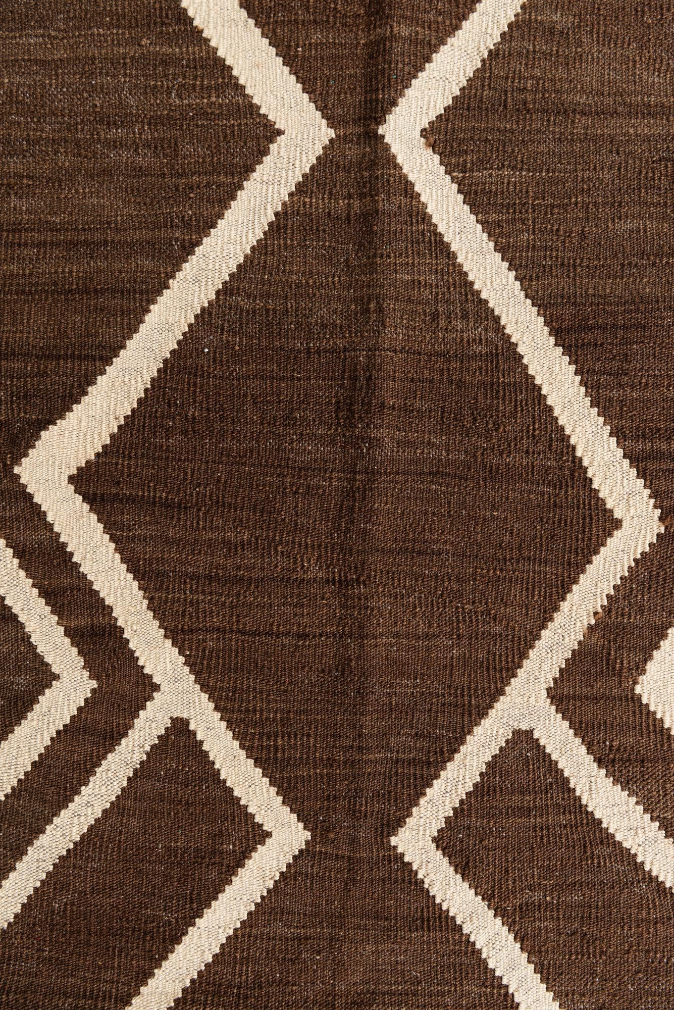 8' 8 x 11' 7 Hand Woven Kilim Modern Wool Rug