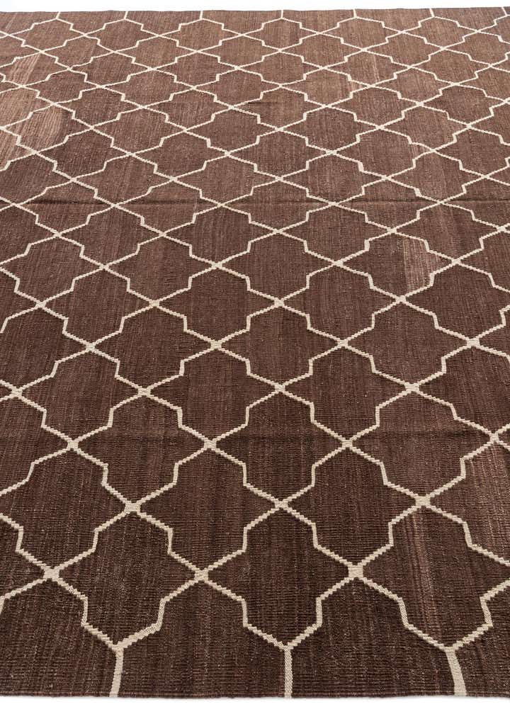 9' x 11' 2 Hand Woven Kilim Modern Wool Rug