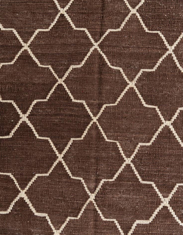 Detail image of 9' x 11' 2  Hand Woven Kilim Modern Wool Rug