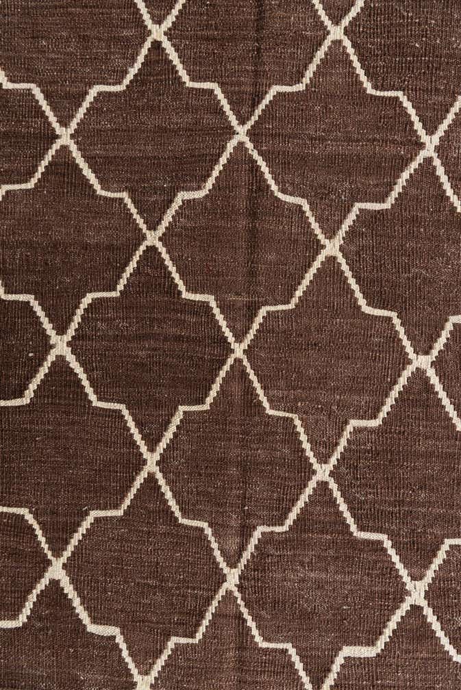 9' x 11' 2 Hand Woven Kilim Modern Wool Rug