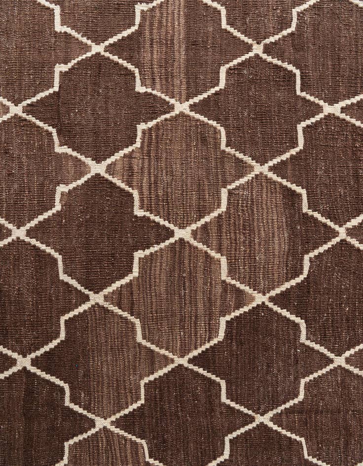 Detail image of 9' x 11' 2  Hand Woven Kilim Modern Wool Rug