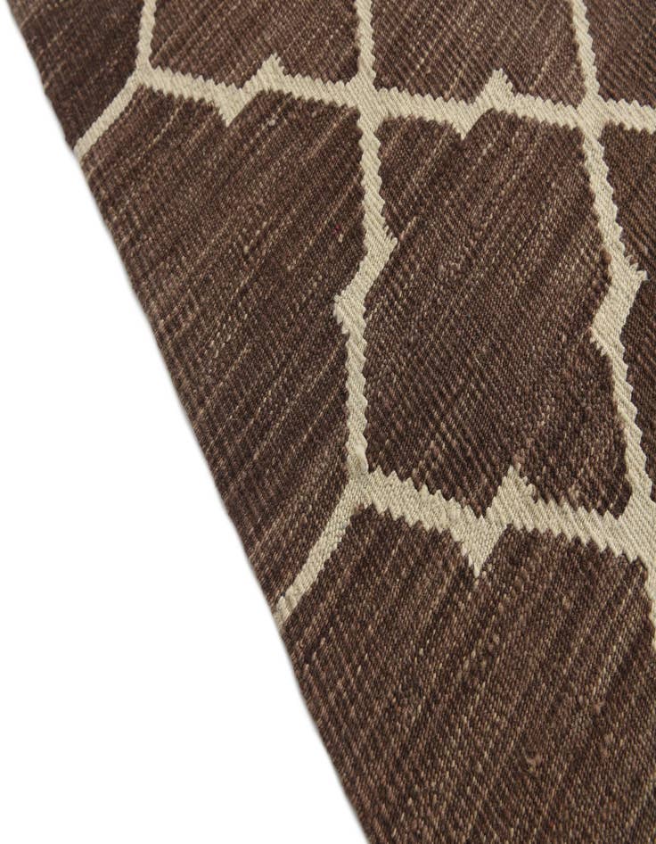 Detail image of 10' 7 x 12' 8  Hand Woven Kilim Modern Wool Rug