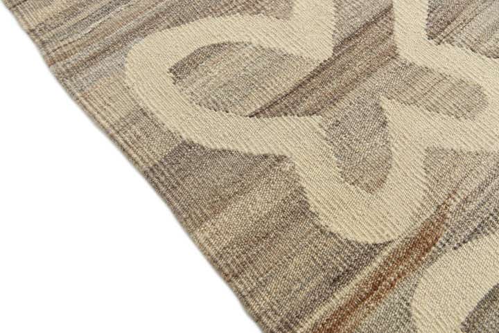6' 6 x 9' 5 Hand Woven Kilim Modern Wool Rug