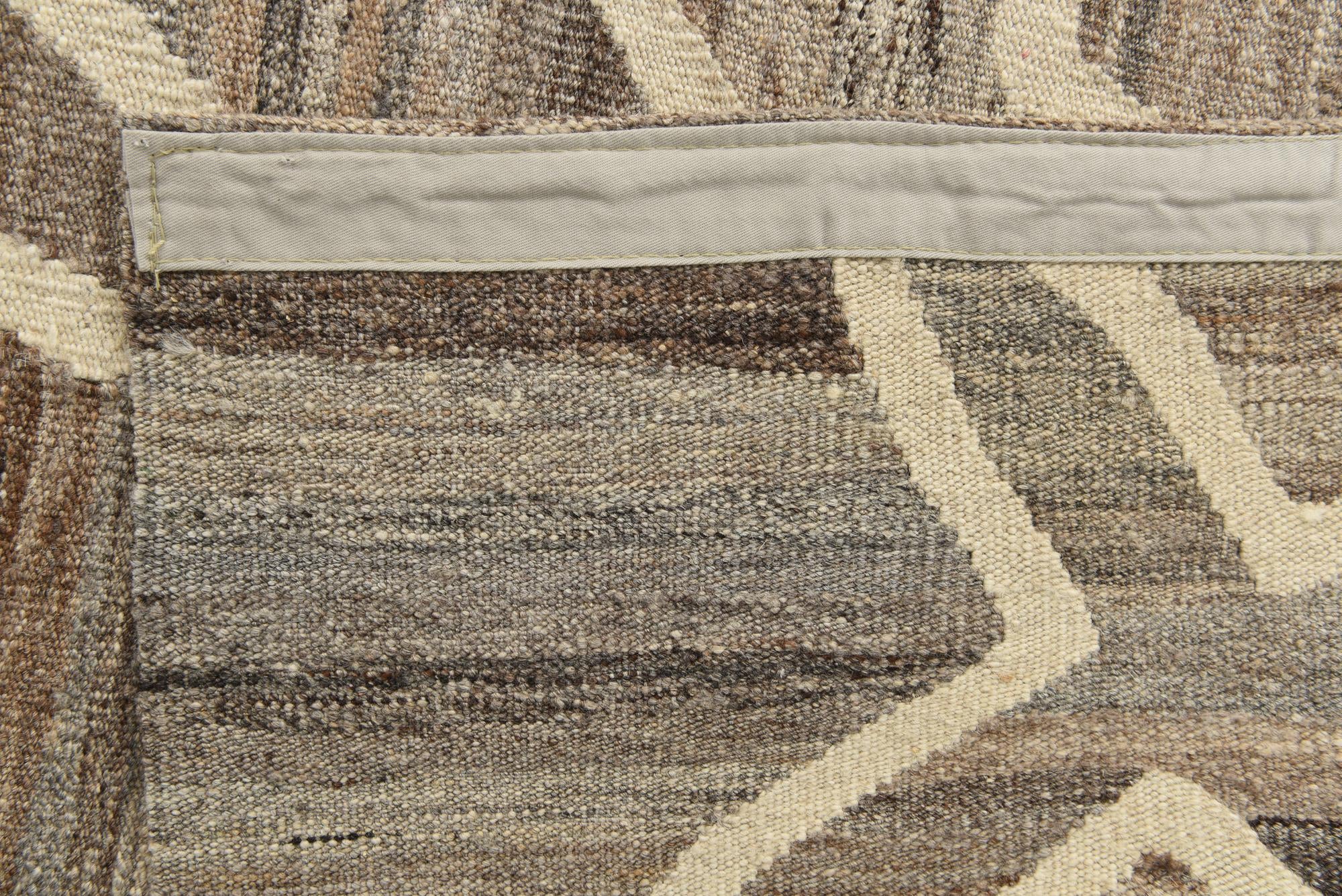 5' 3 x 6' 4 Hand Woven Kilim Modern Wool Rug