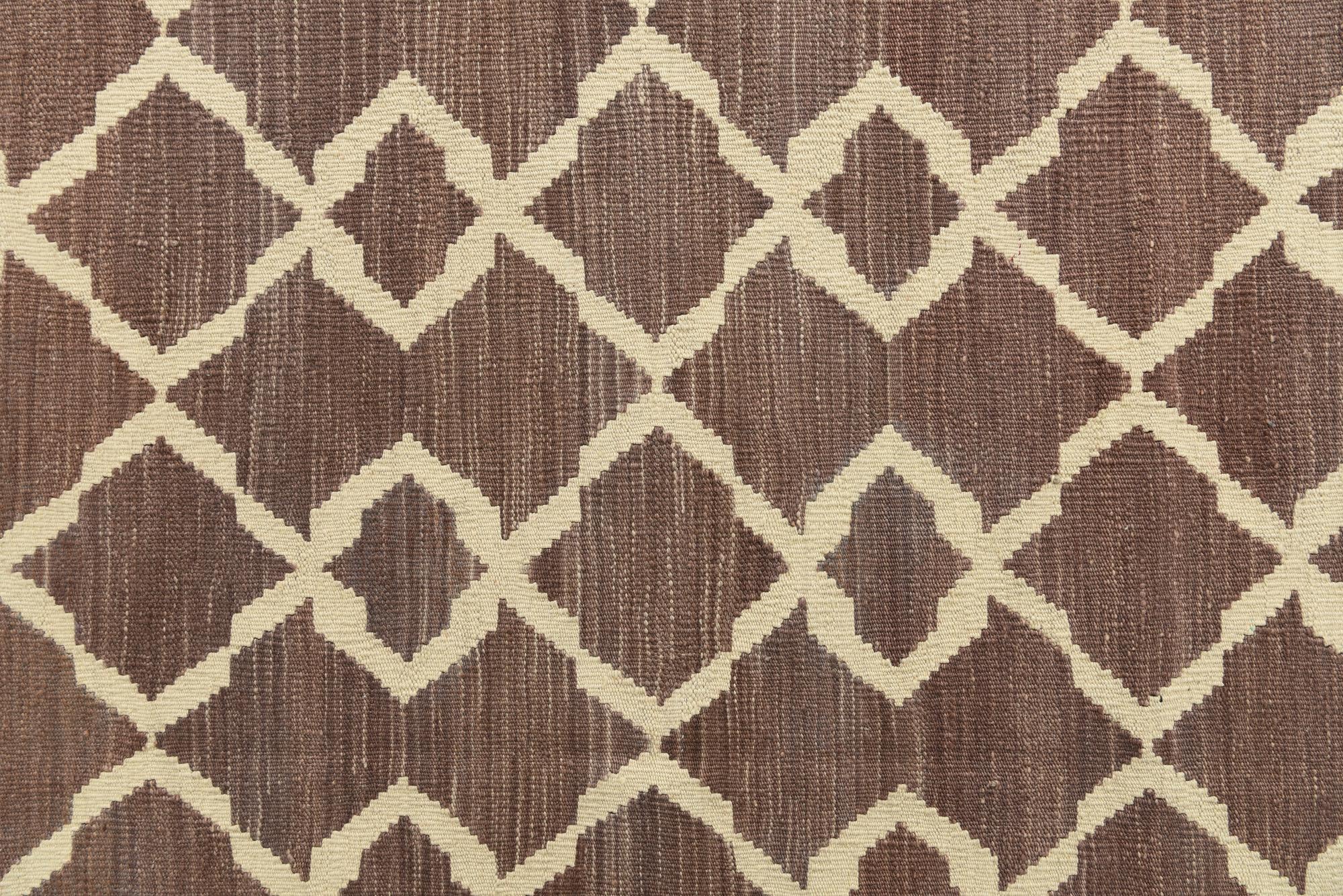 6' x 7' 10 Hand Woven Kilim Modern Wool Rug