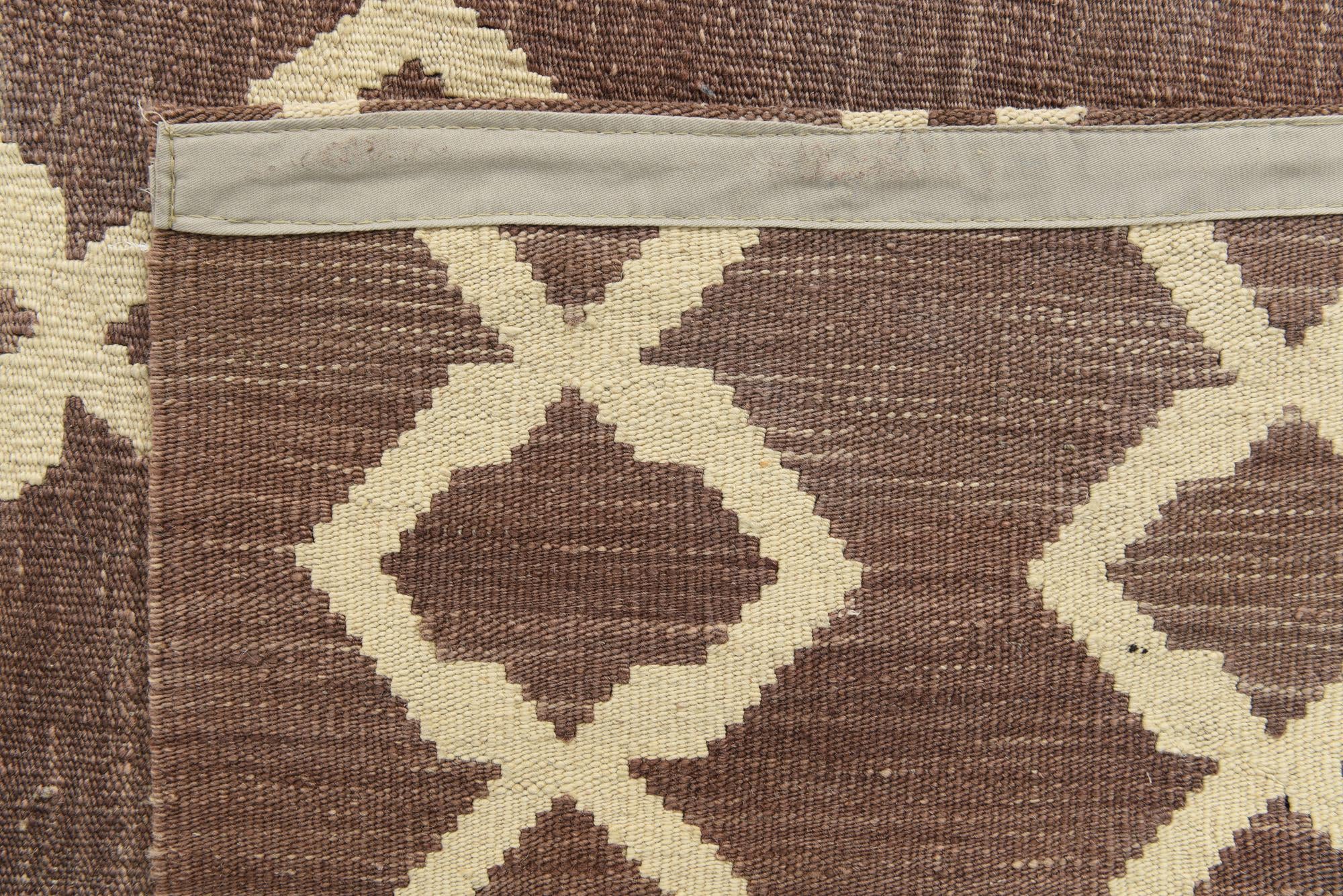 6' x 7' 10 Hand Woven Kilim Modern Wool Rug