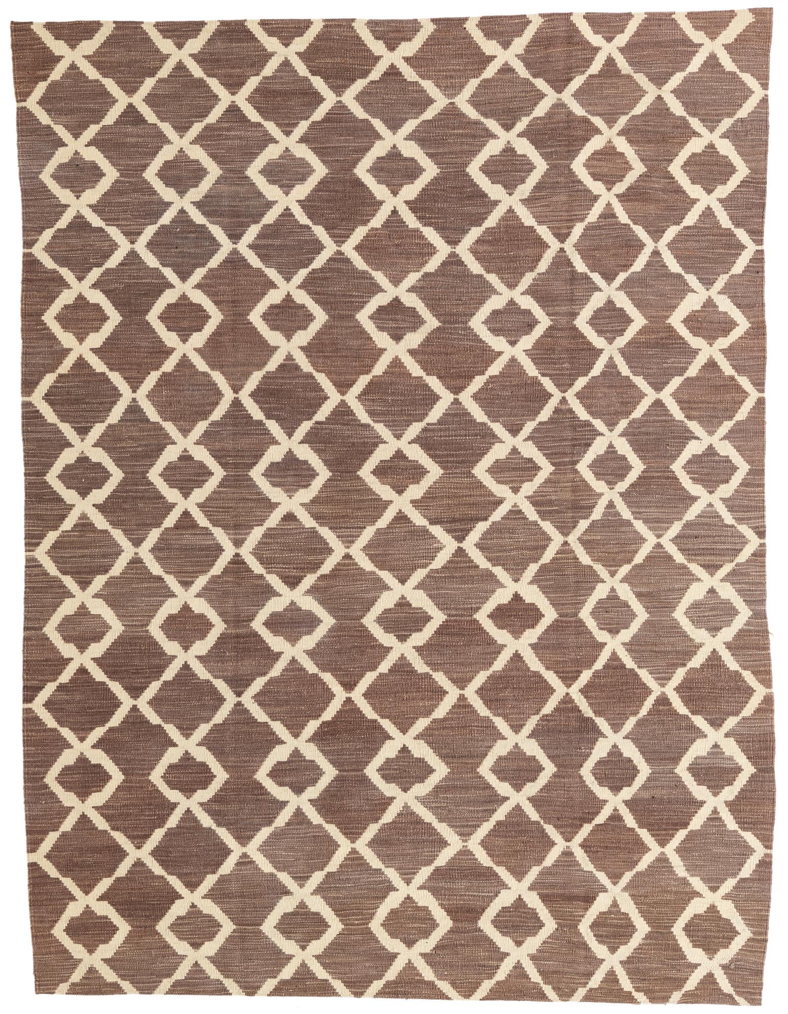 6' x 7' 10 Hand Woven Kilim Modern Wool Rug
