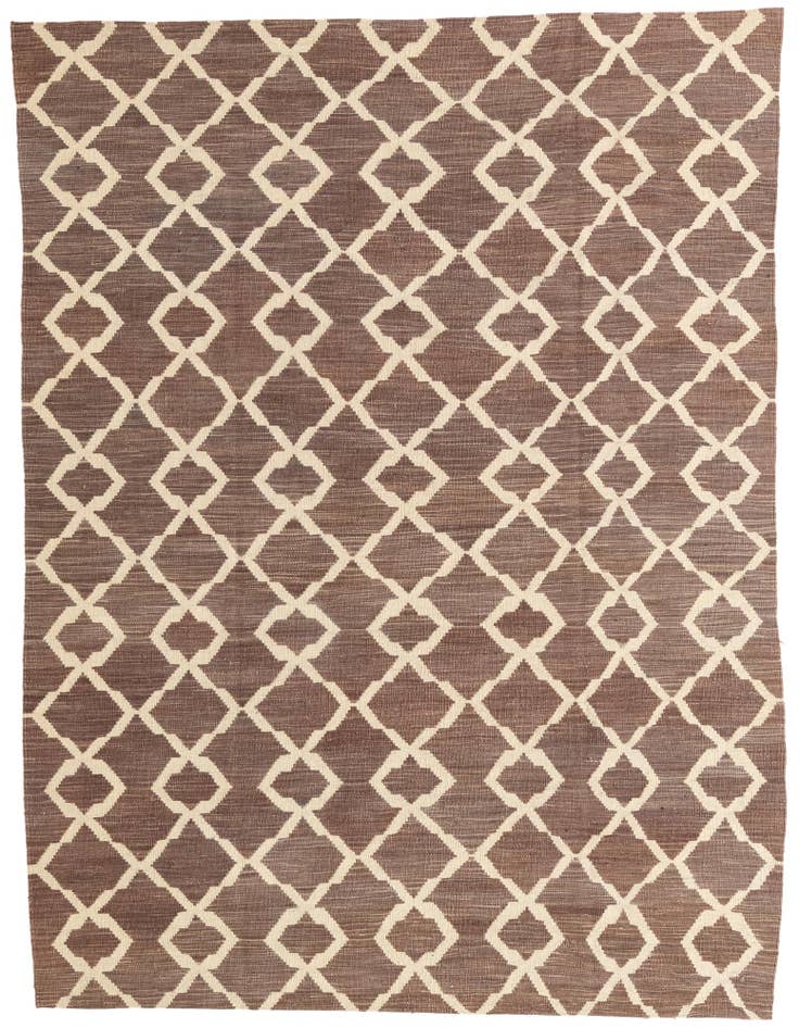 Detail image of 6' x 7' 10 Hand Woven Kilim Modern Wool Rug