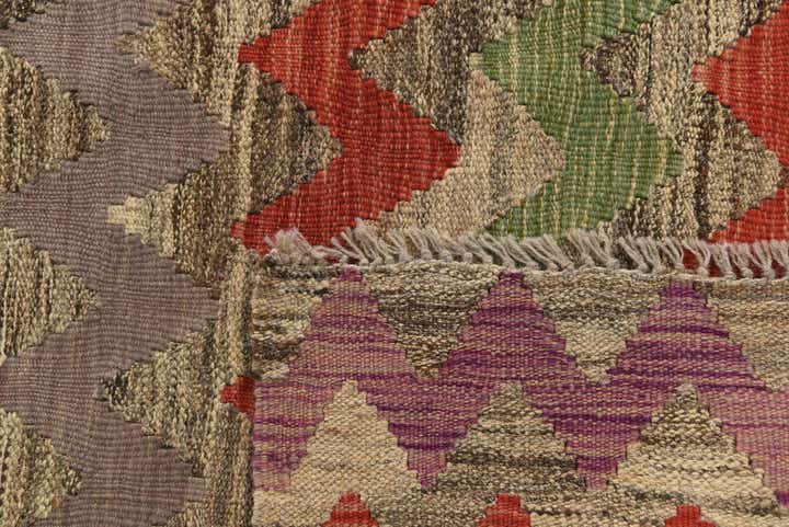 5' 5 x 7' 6 Hand Woven Kilim Modern Wool Rug