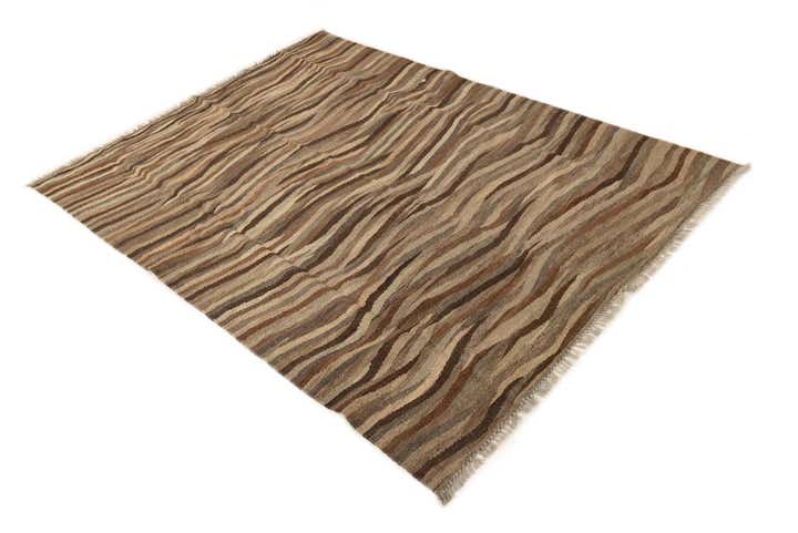 4' 10 x 6' 7 Hand Woven Kilim Modern Wool Rug