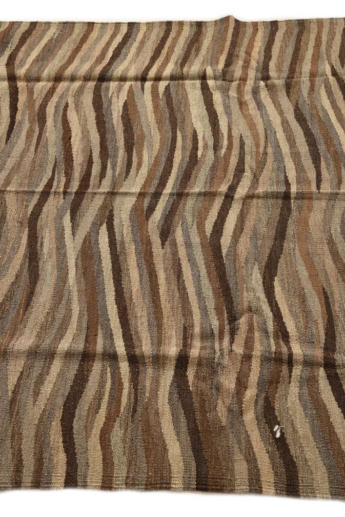 4' 10 x 6' 7 Hand Woven Kilim Modern Wool Rug