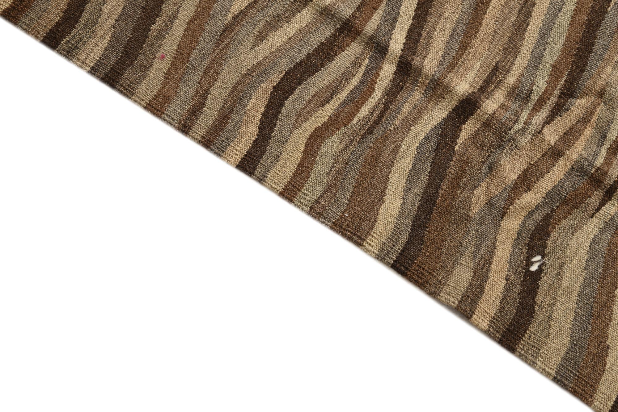 4' 10 x 6' 7 Hand Woven Kilim Modern Wool Rug