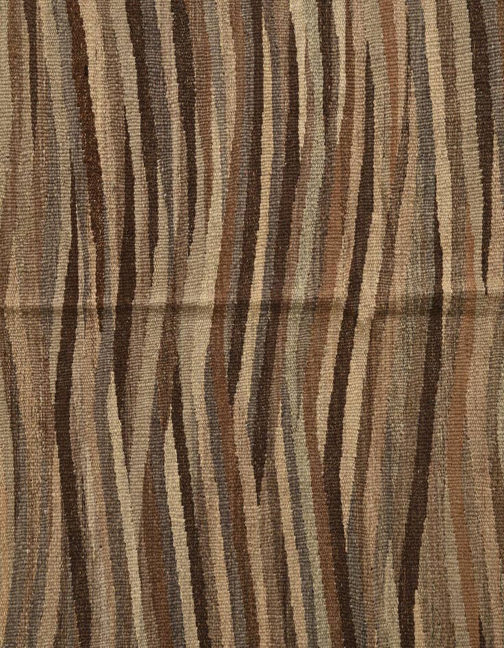 Detail image of 4' 10 x 6' 7  Hand Woven Kilim Modern Wool Rug