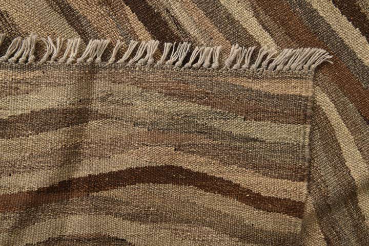 4' 10 x 6' 7 Hand Woven Kilim Modern Wool Rug