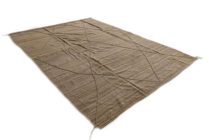 7' 10 x 10' 7 Hand Woven Kilim Modern Wool Rug