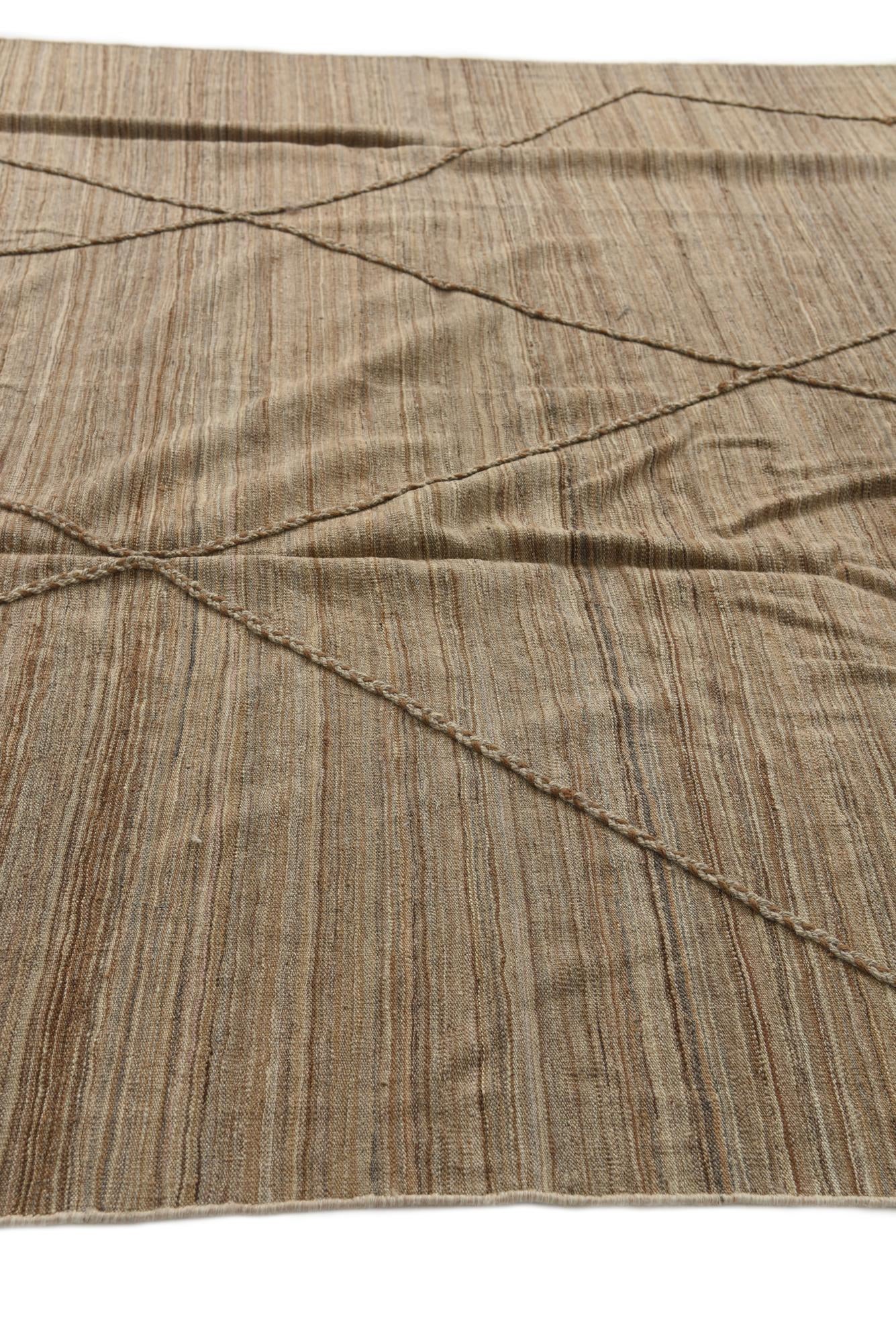 7' 10 x 10' 7 Hand Woven Kilim Modern Wool Rug