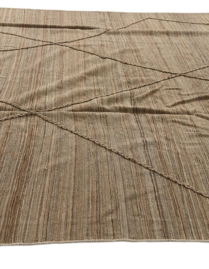 Detail image of 7' 10 x 10' 7  Hand Woven Kilim Modern Wool Rug