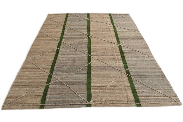 Detail image of 8' 3 x 11' Hand Woven Kilim Modern Wool Rug