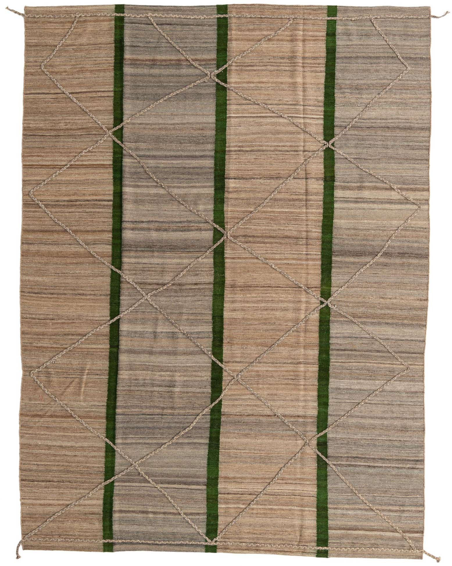 8' 3 x 11' Hand Woven Kilim Modern Wool Rug