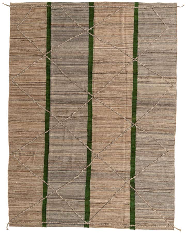 8' 3 x 11' Hand Woven Kilim Modern Wool Rug