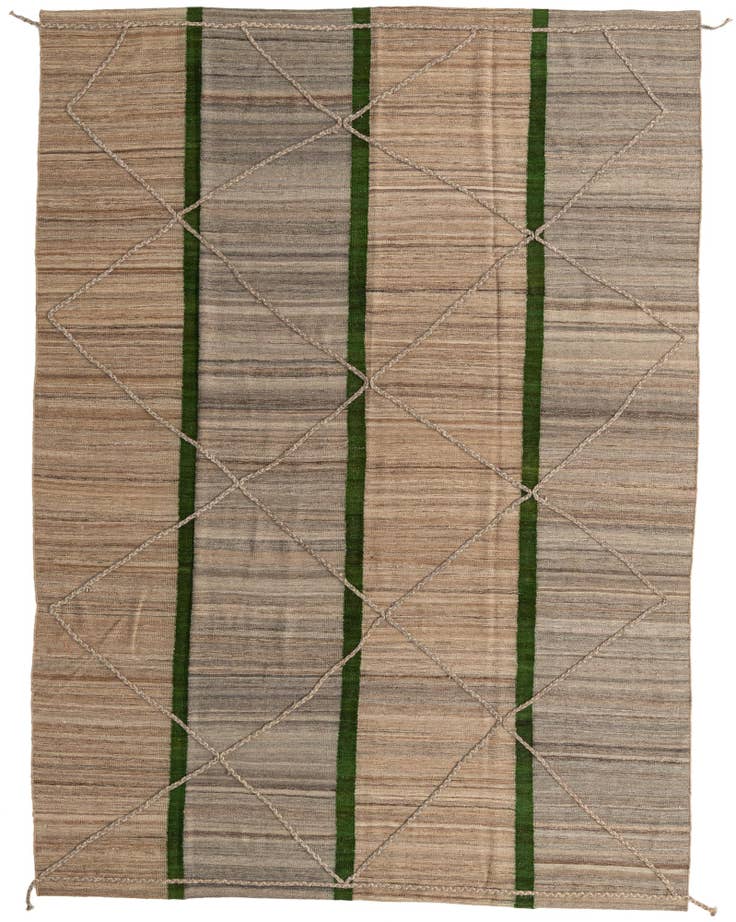 Detail image of 8' 3 x 11' Hand Woven Kilim Modern Wool Rug